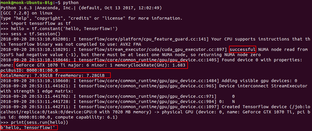 (亲测可用)Ubuntu 18.04+ NVIDIA显卡GeForce GTX 1070ti+CUDA9.0搭建tensorflow-gpu深度学习环境-机器在学习